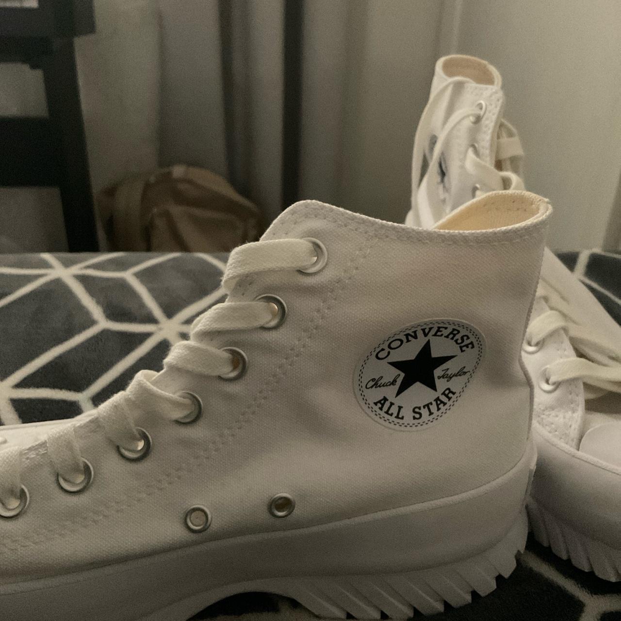 Converse fancy online white