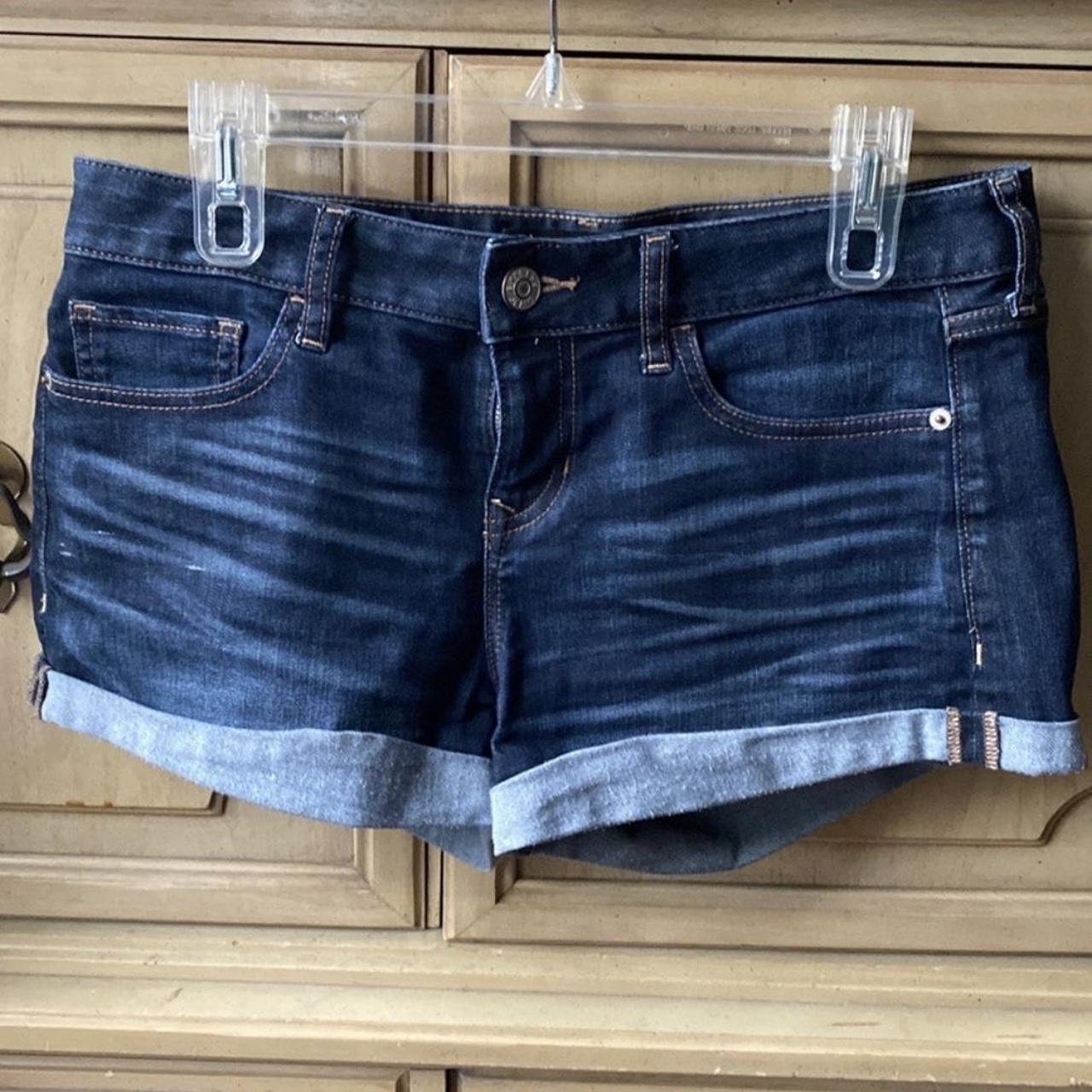 Express Women's Blue Shorts Depop