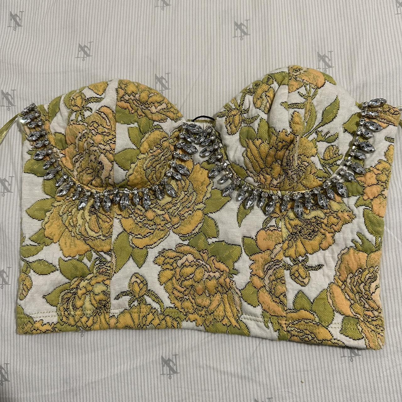 red floral corset zara｜TikTok Search