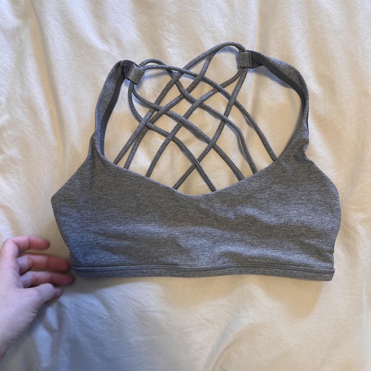 Lululemon v neck sports bra with racerback - Depop