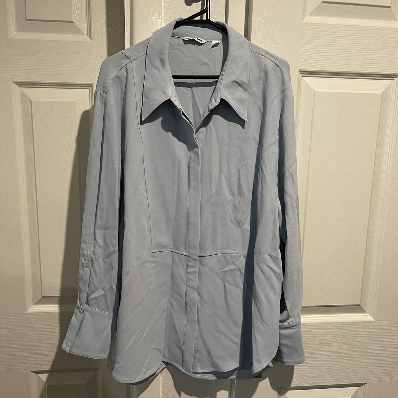 Country road blue shirt. Style still in stores.... - Depop