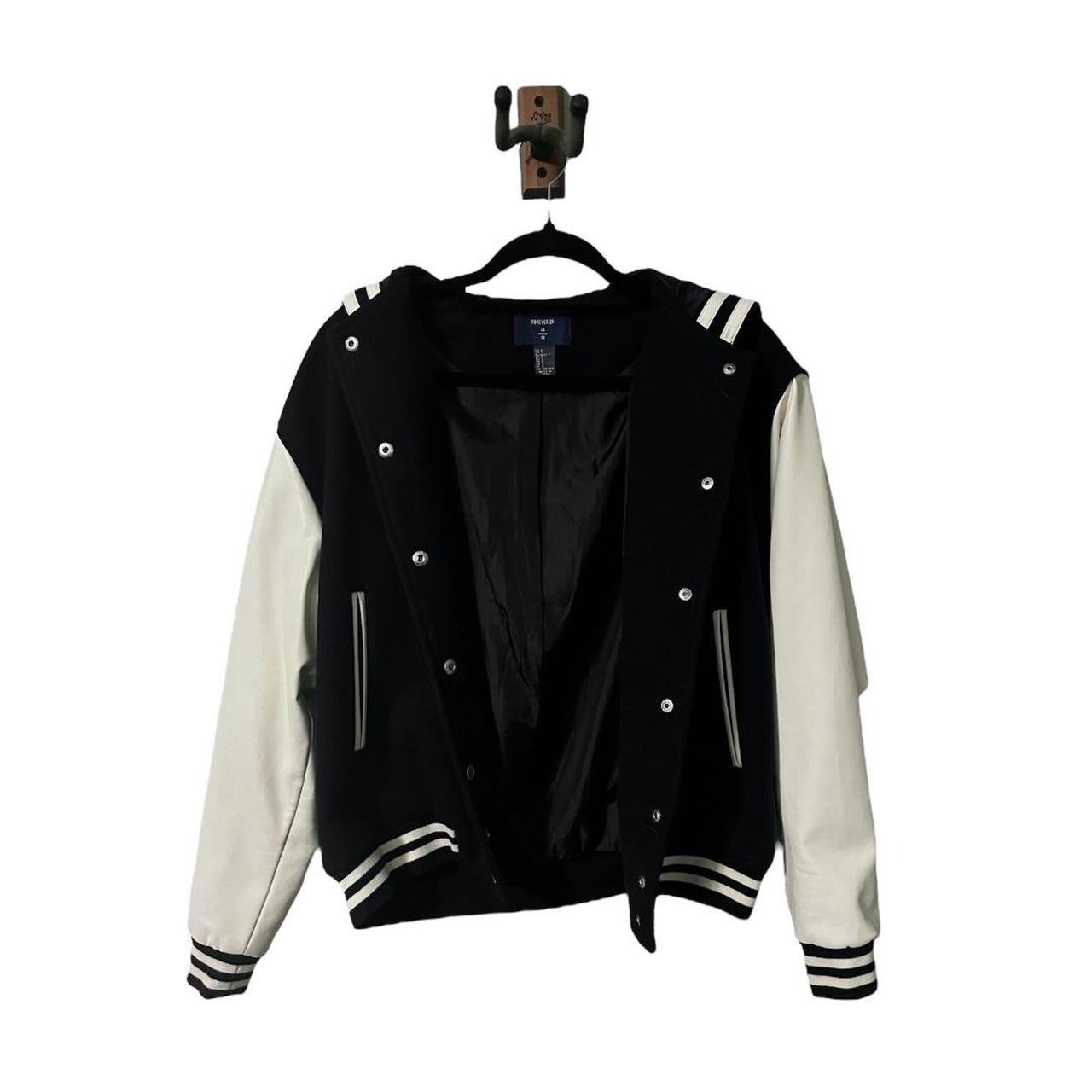 Forever 21 black 2025 and white jacket