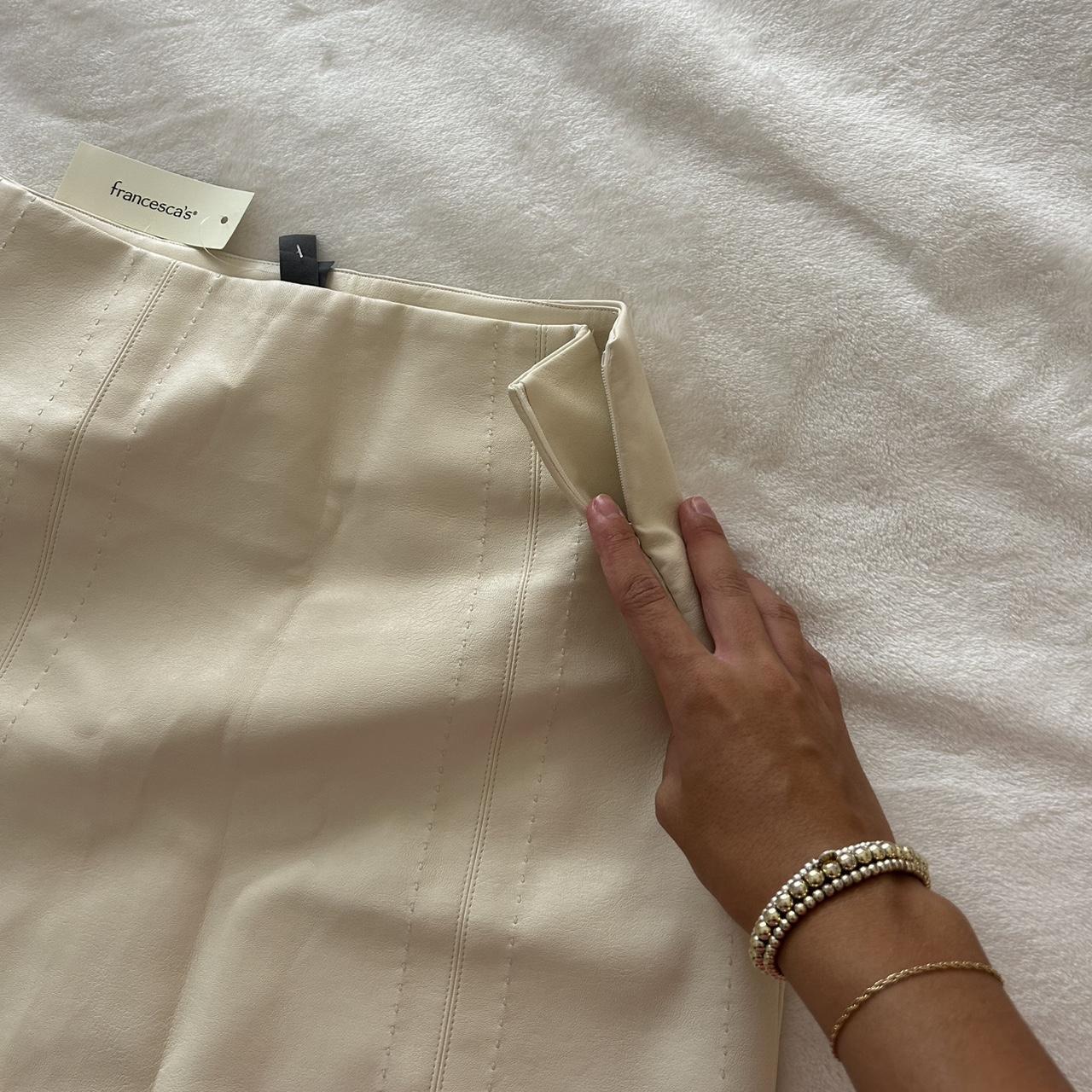 francesca's Women's Skirt - White/Cream - S – Cre… - image 2