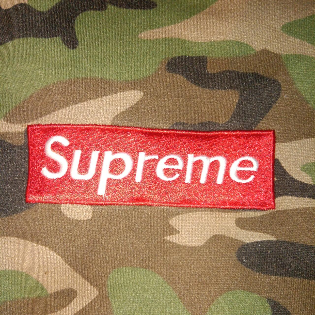 Camo supreme hoodie fake on sale