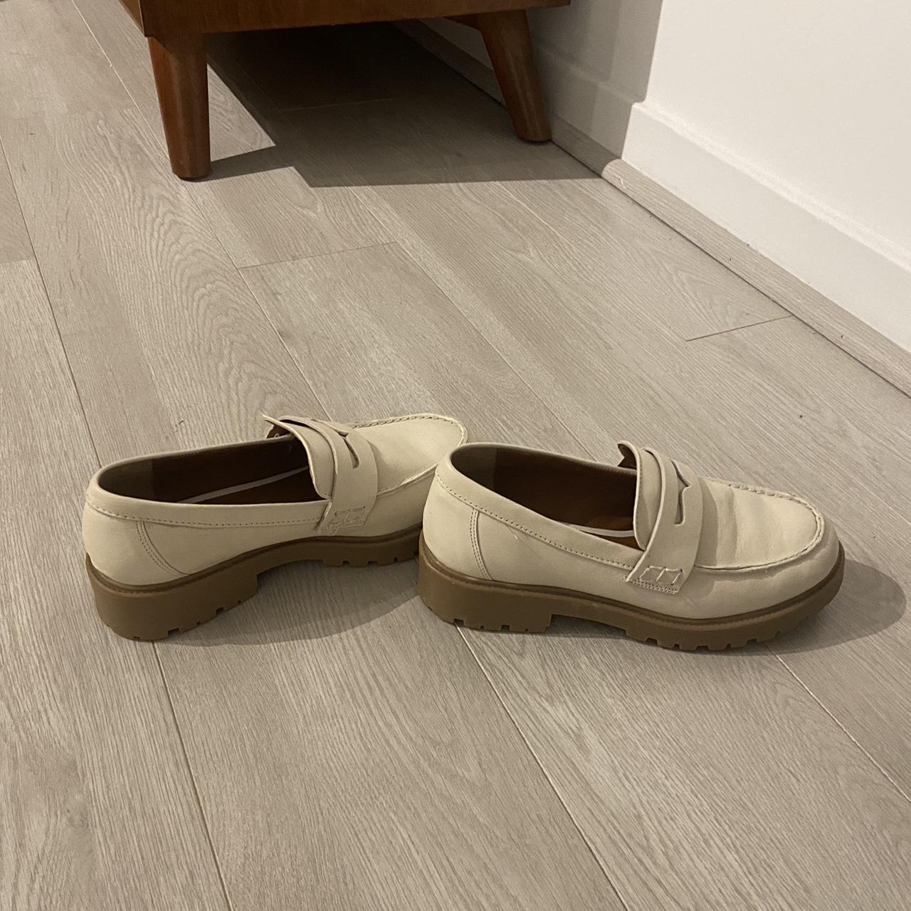 Cream Chunky Loafers by Aqua size 8.5. Only worn a... Depop
