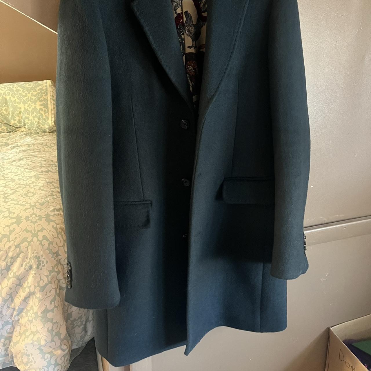 Scotch & Soda Mens Overcoat / Long Coat / Wool coat... - Depop