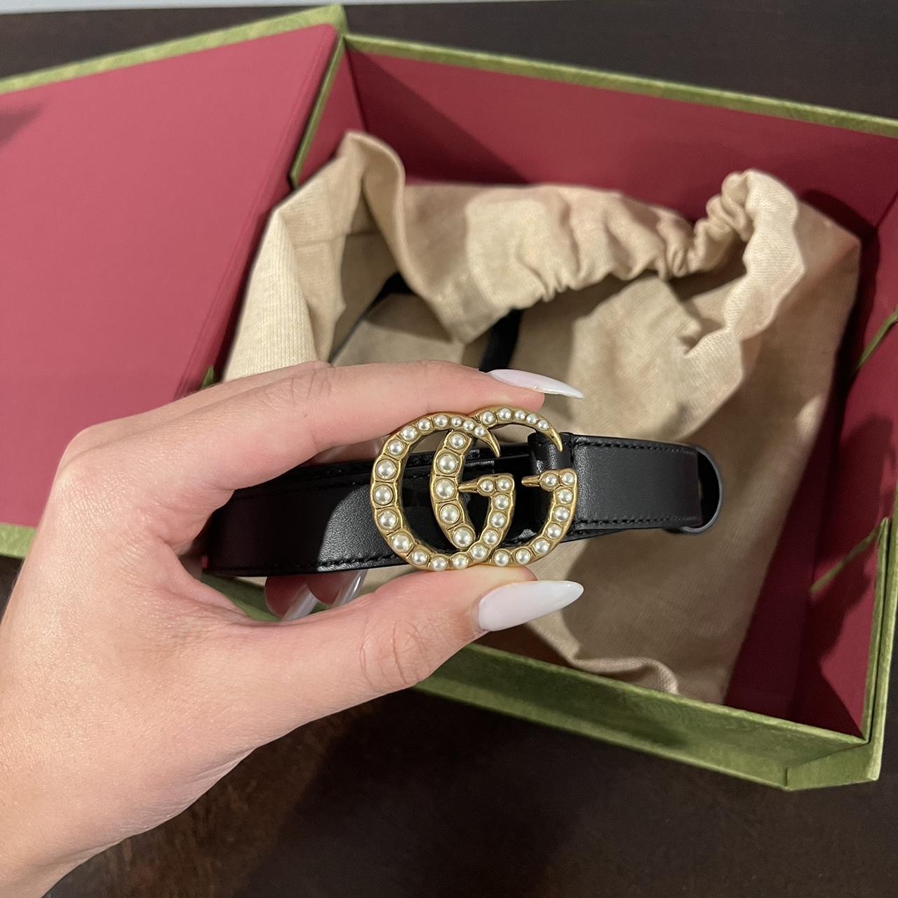 Women’s Gucci Belt Pearl Depop