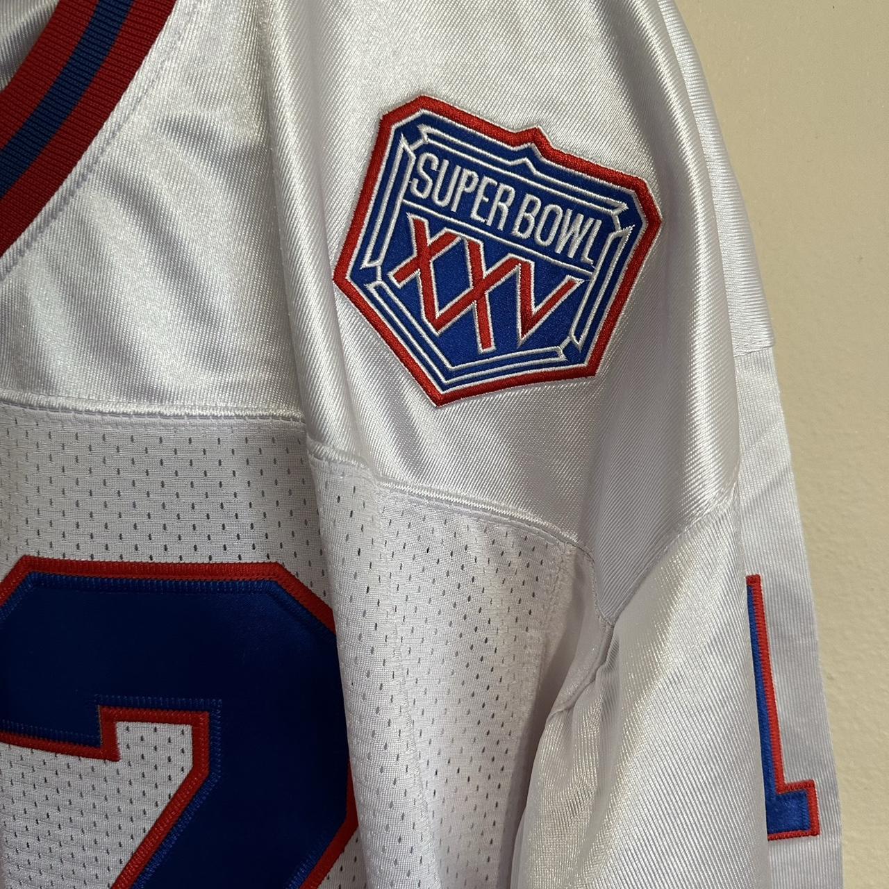 Mens Buffalo Bills Jim Kelly Mitchell & Ness White Super Bowl XXV