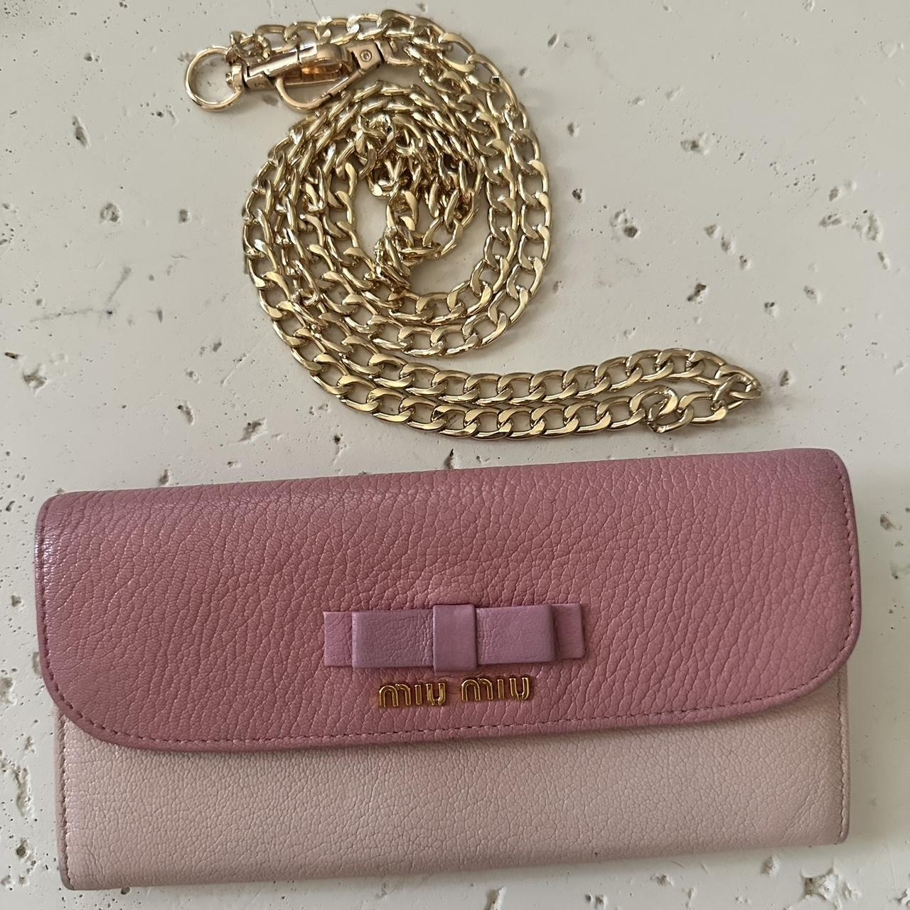 Miu Miu Women's Wallets - Pink/Multi – Miu Miu pi… - image 1