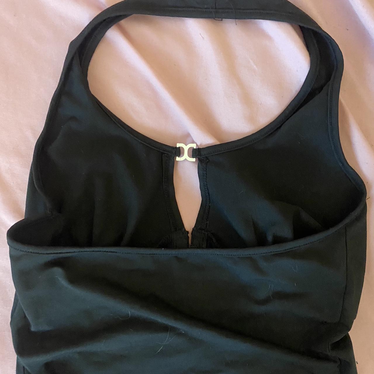 Women's Black and Gold Vest | Depop