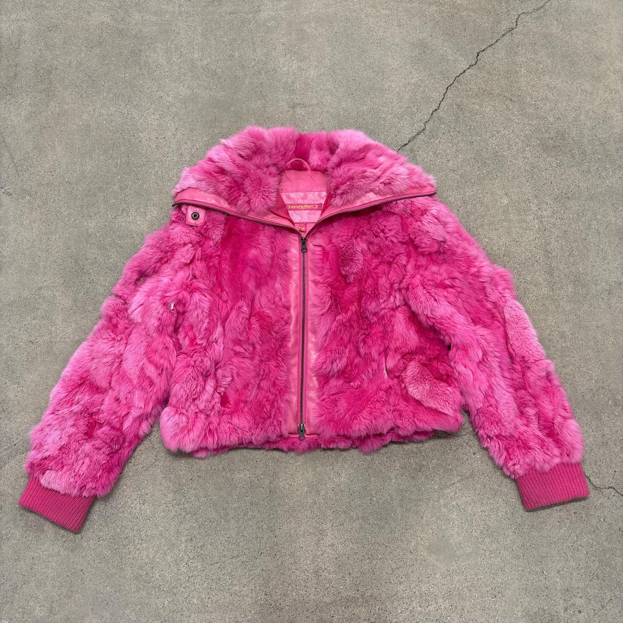 Y2k fur-jacket - Depop