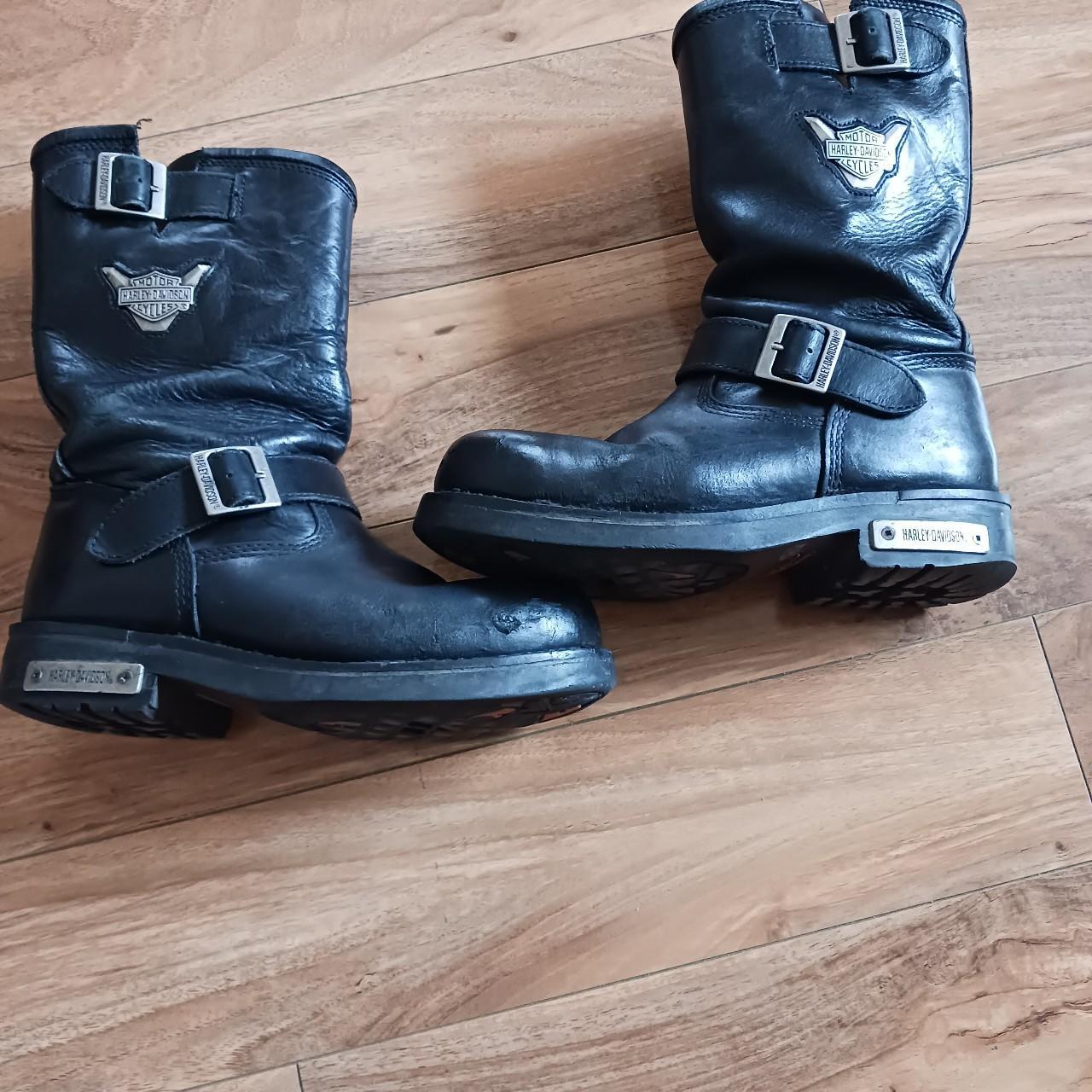Harlee Round Toe Motorcycle Boots