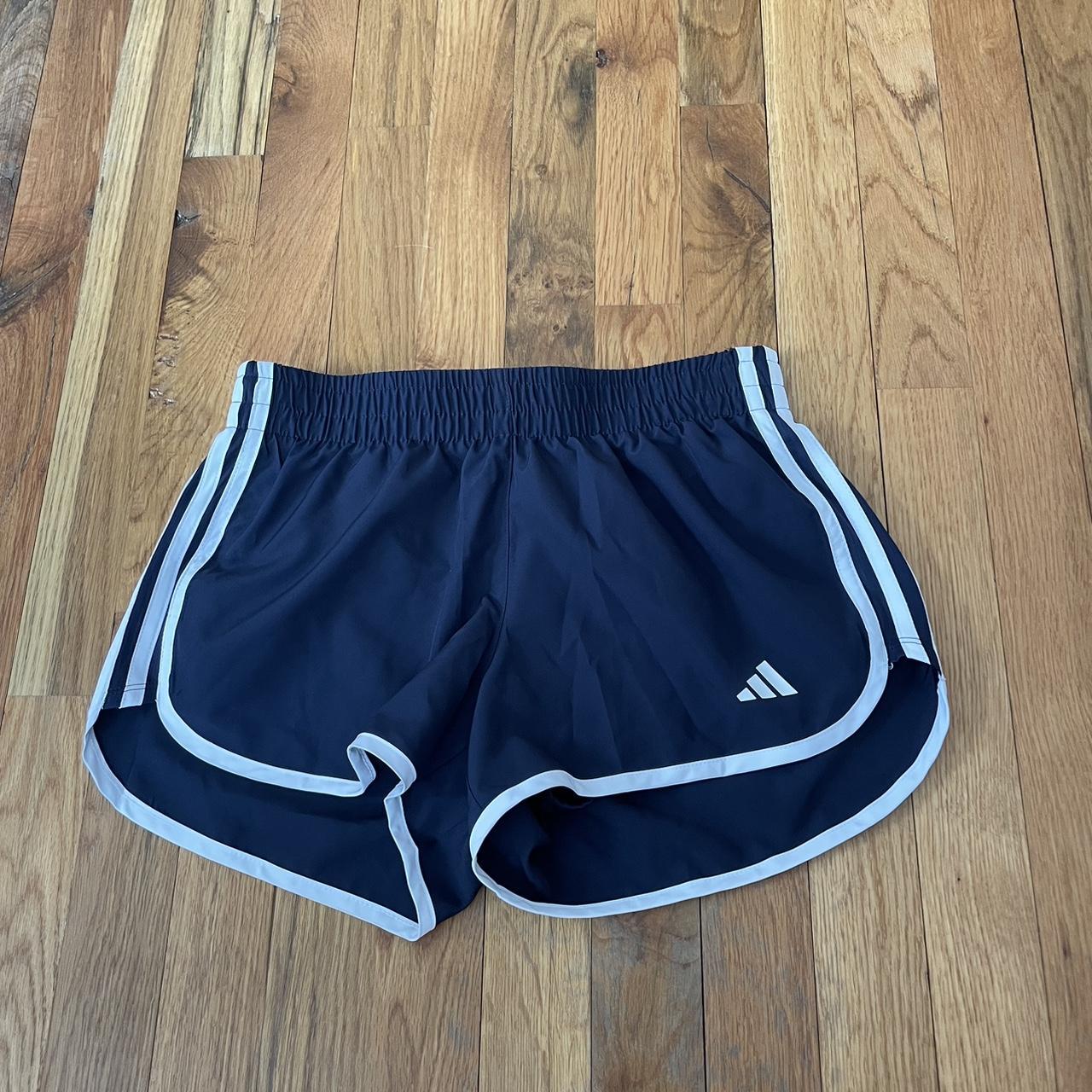Navy blue adidas shorts Depop