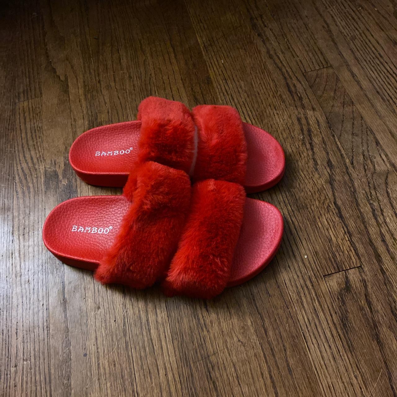 Red fur slides hot sale