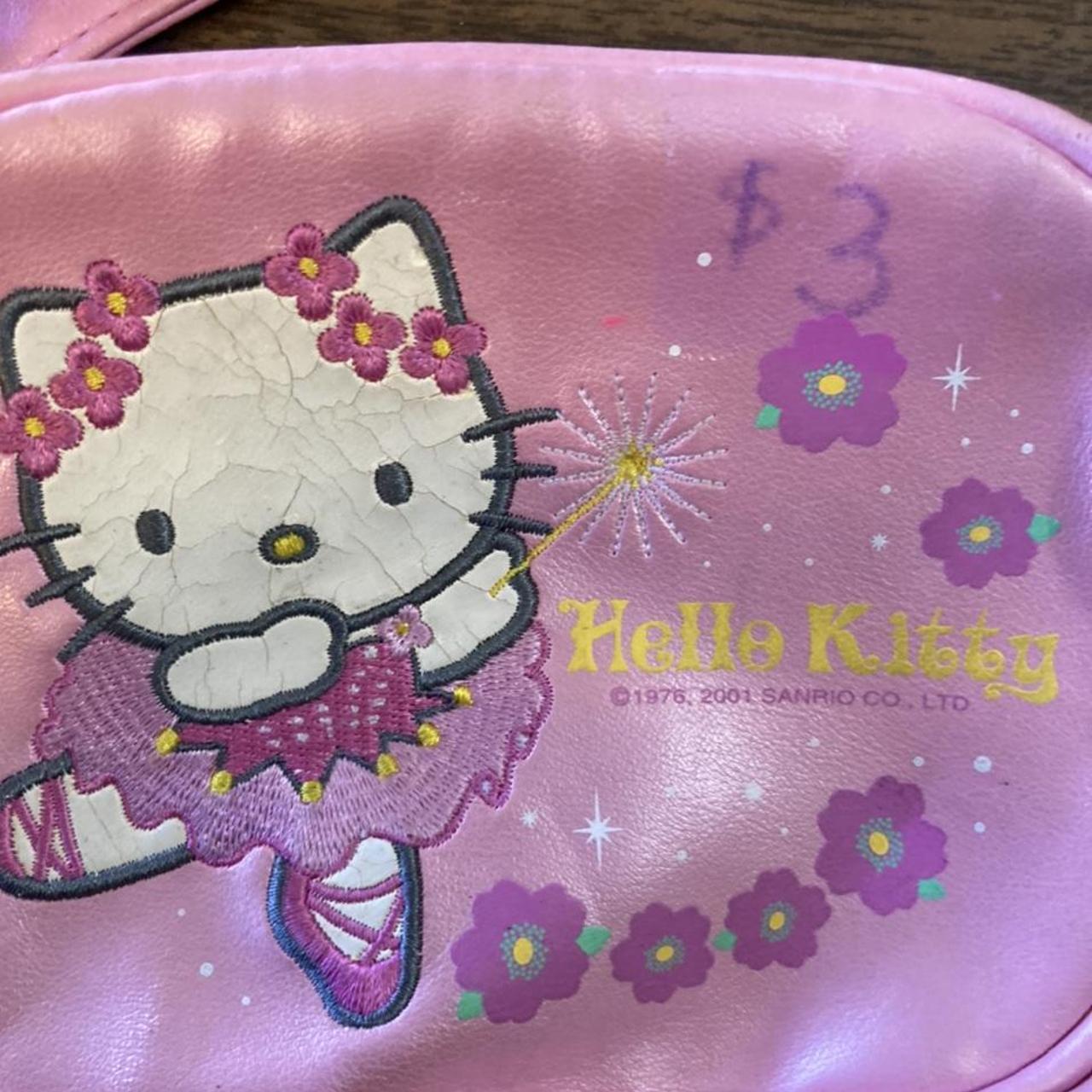 Vintage 2001 Sanrio Hello Kitty Pink Pencil Bag