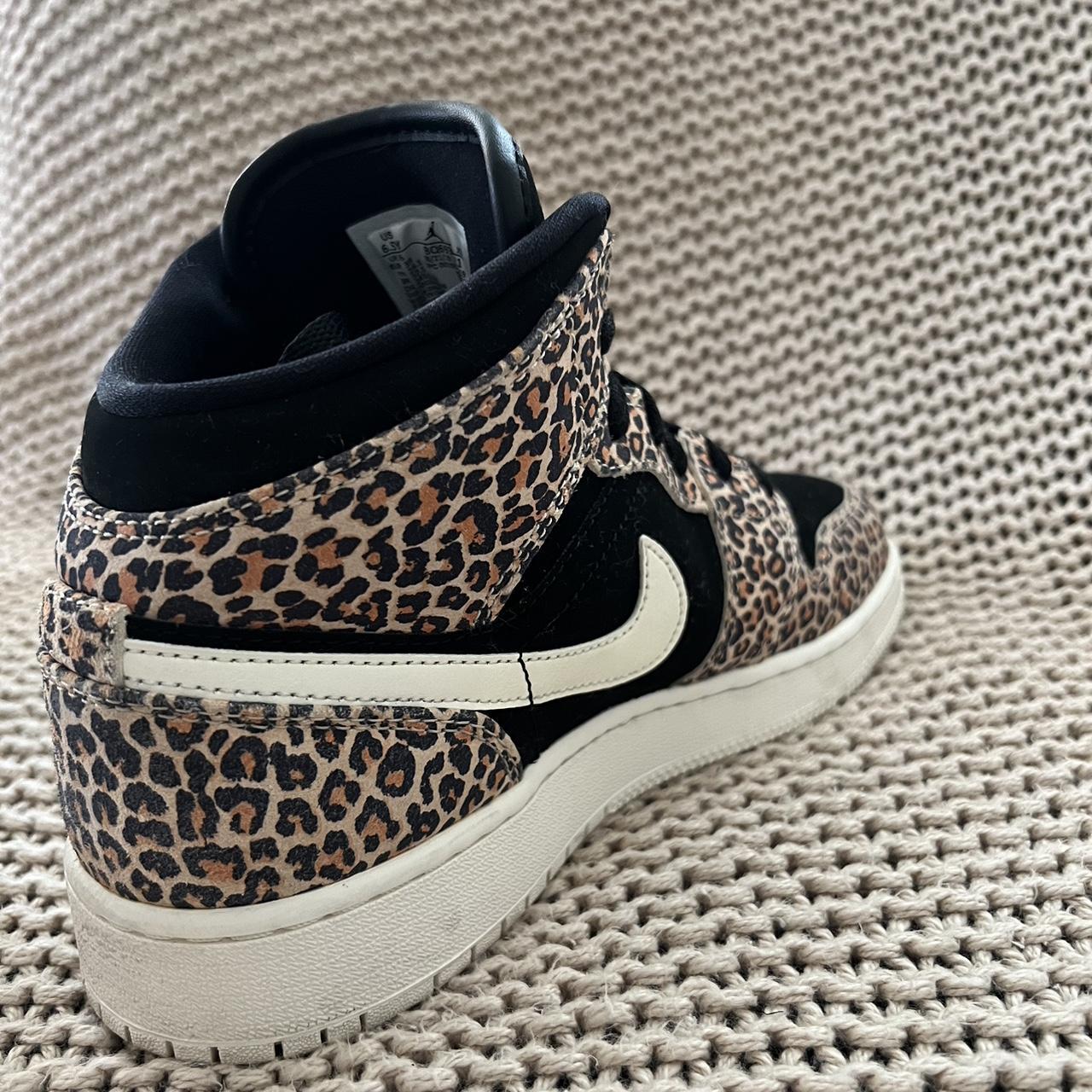 Leopard Print Cheetah Jordan Women's Air Jordan Mid SE PS