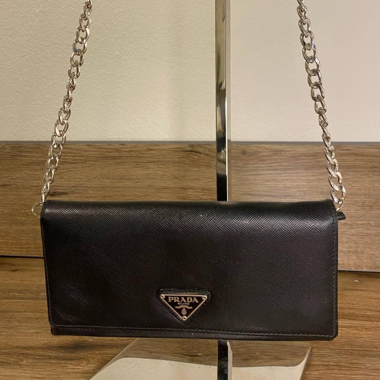 Prada Women's Black Wallet-purses | Depop