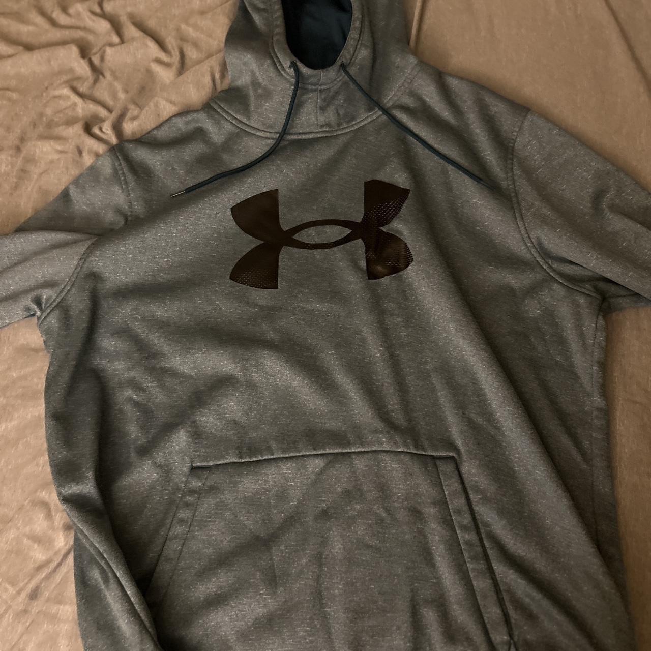 A light green under armor hoodie XXL - Depop