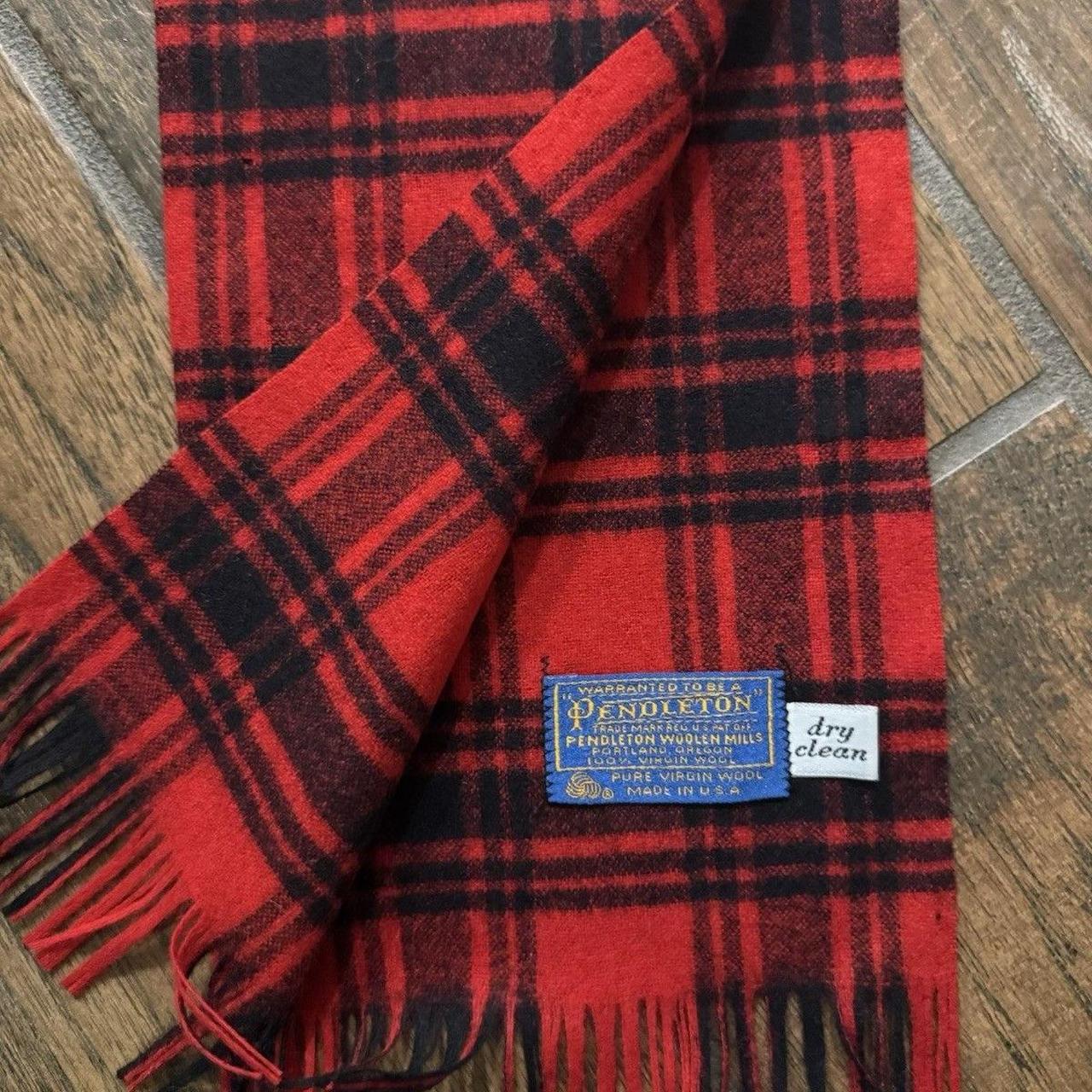 Pendleton Men's Scarf - Red – Pendleton Black And… - image 5