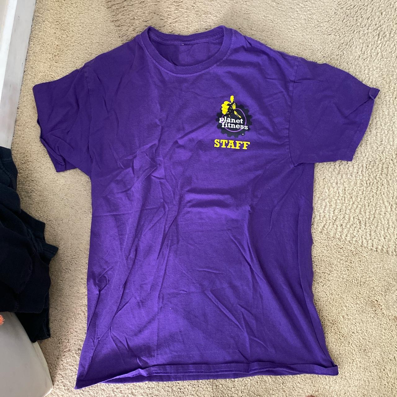 Planet fitness staff shirt I thrifted - Depop