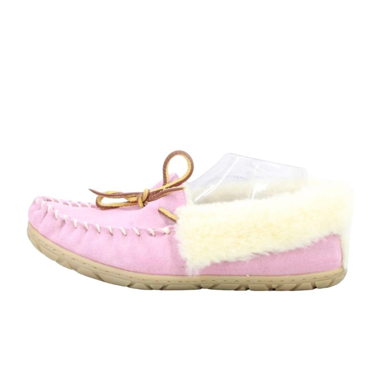 LL Bean Women's Pink Shearling Lined Wicked Good... - Depop