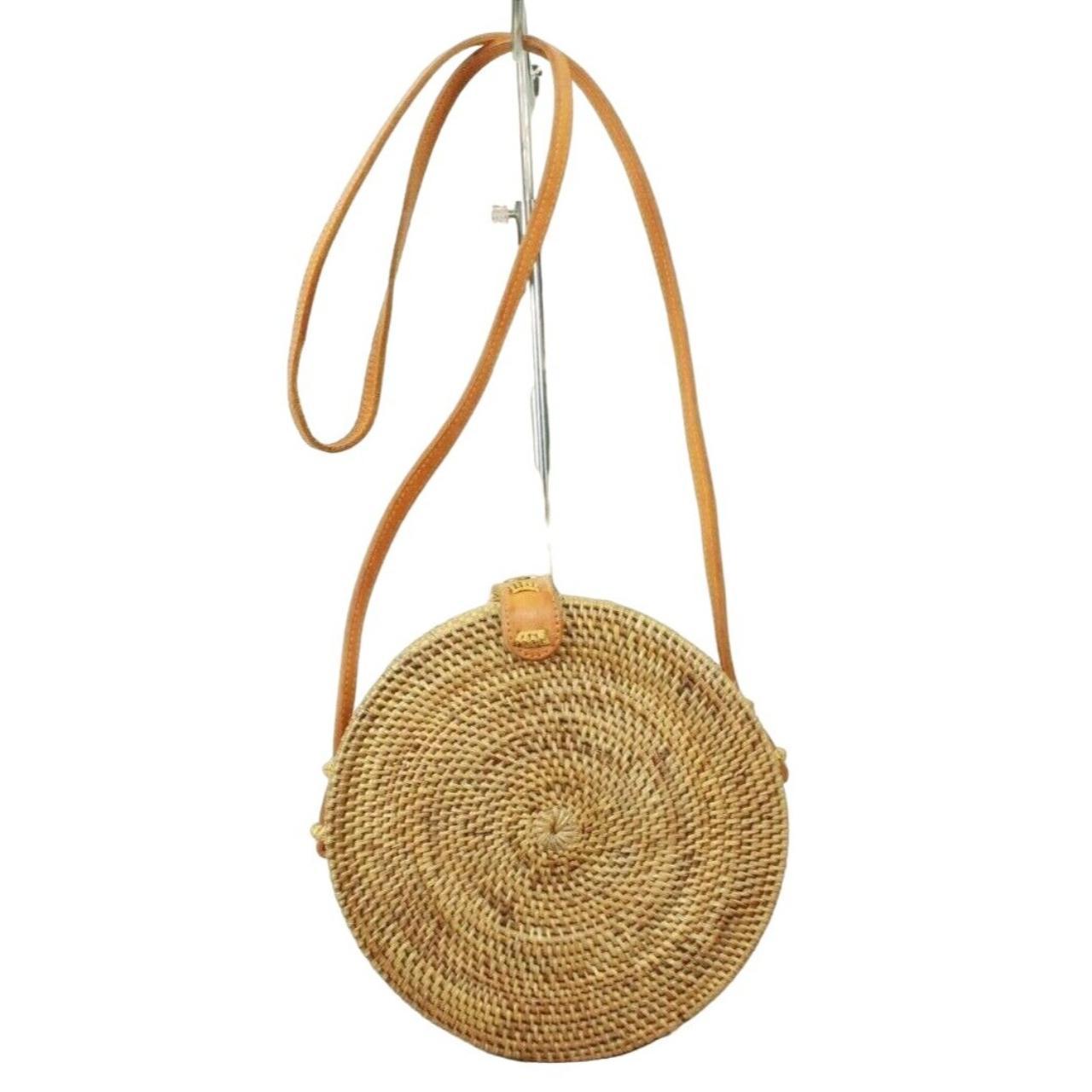 Straw studios best sale round bag