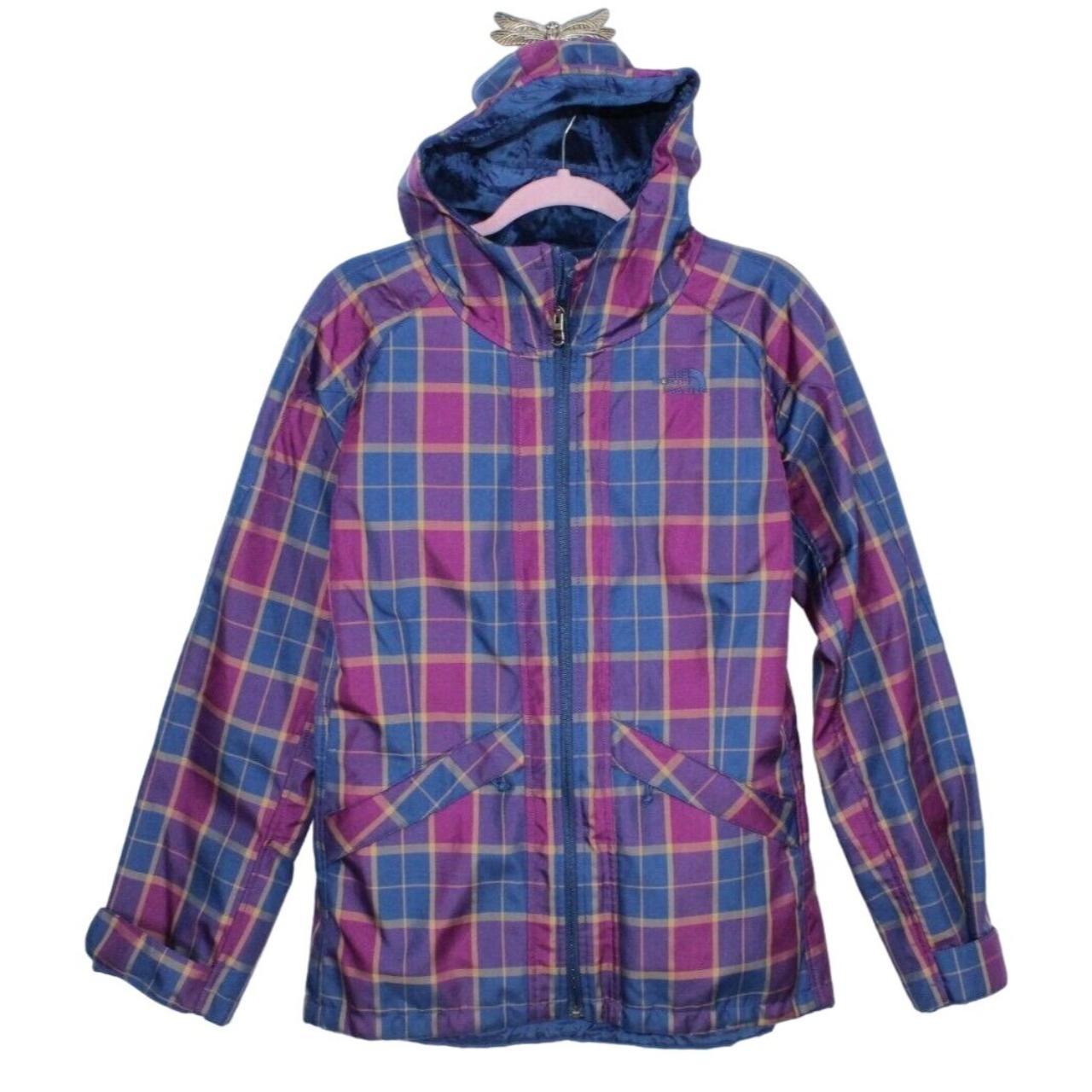 North face outlet plaid pullover women's