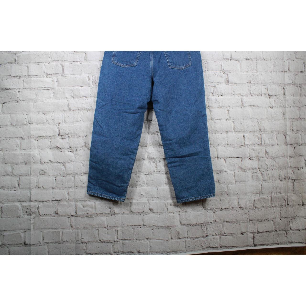 LL Bean Women's Relaxed Fit Blue Cotton Fleece Lined - Depop