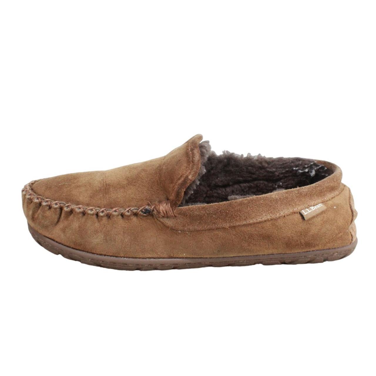 LL Bean Men s Brown Suede Shearling Lined Wicked