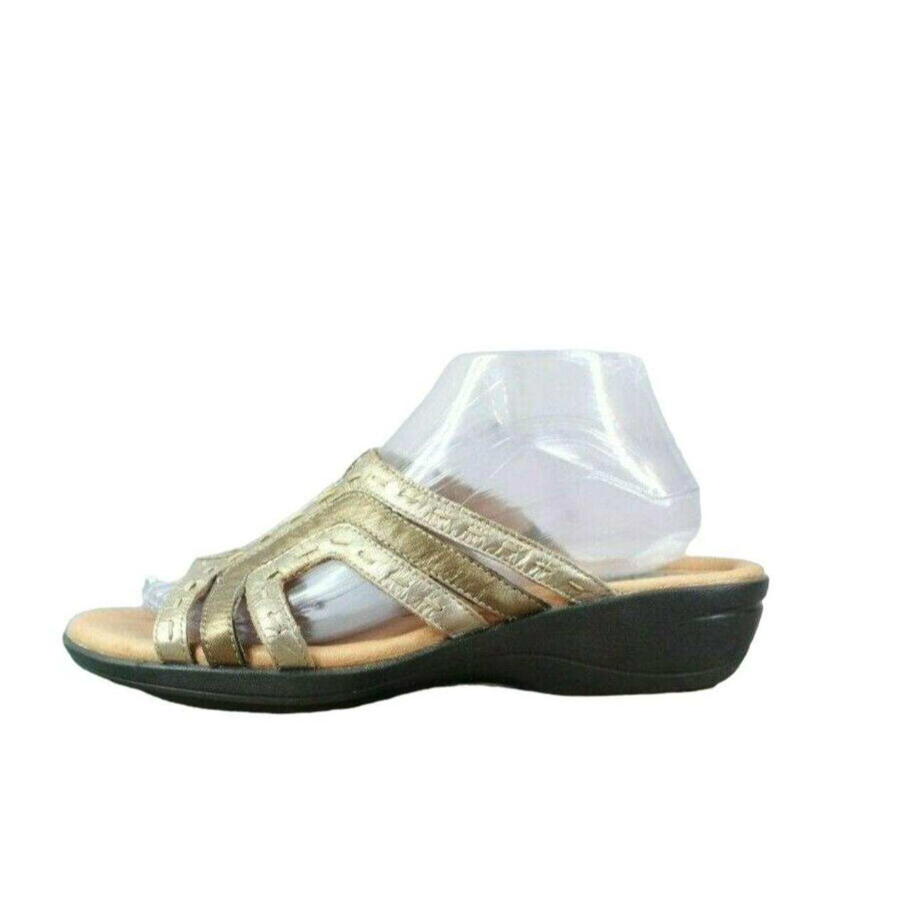 Clarks silver best sale wedge sandals