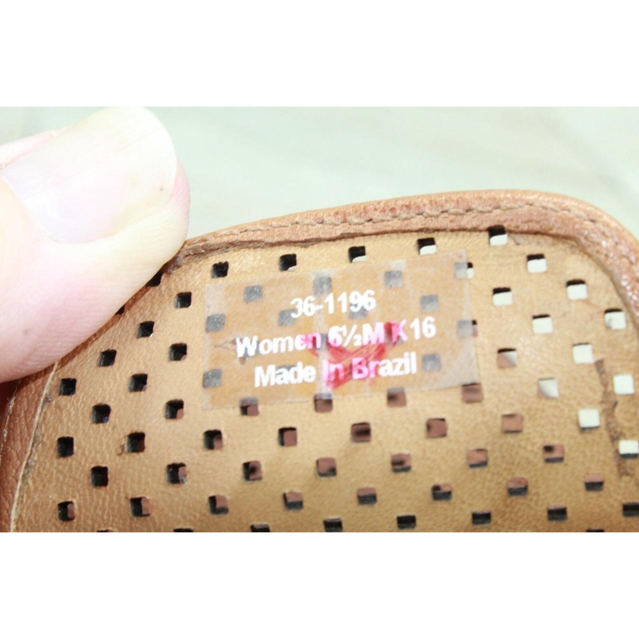 LL BEAN By Trask Pamela Perforated Brown Leather Depop