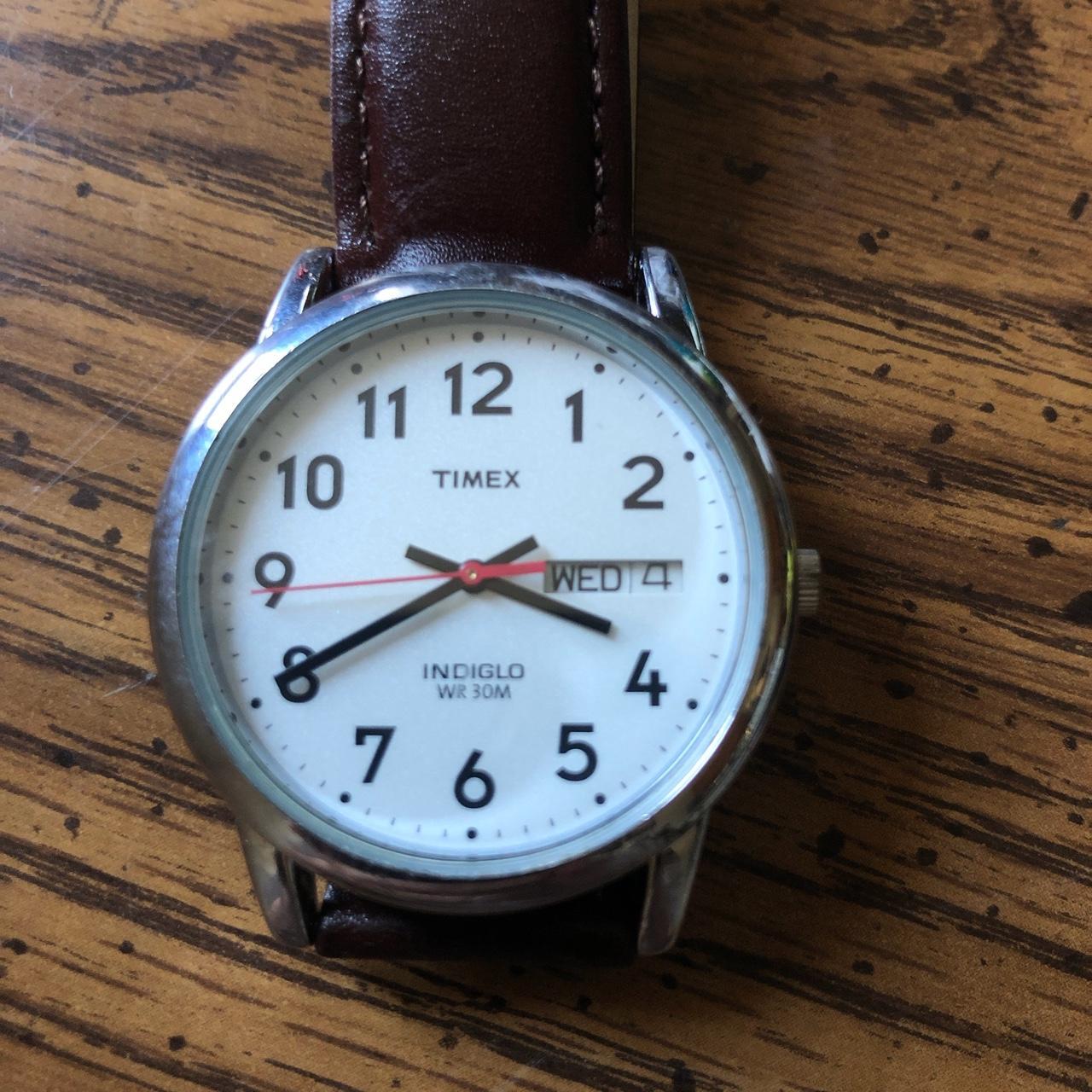 TIMEX INDIGLO WR 30M CR2016 CELL WATCH WHITE DIAL