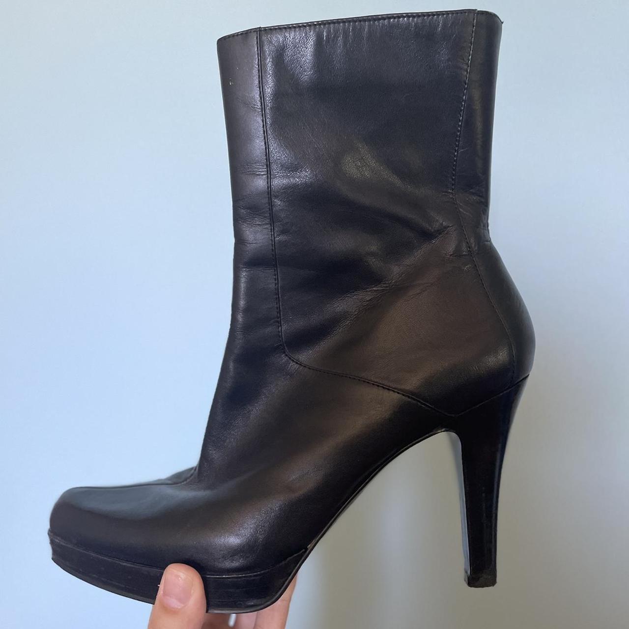 Bandolino Leather Boots Genuine leather heeled... - Depop