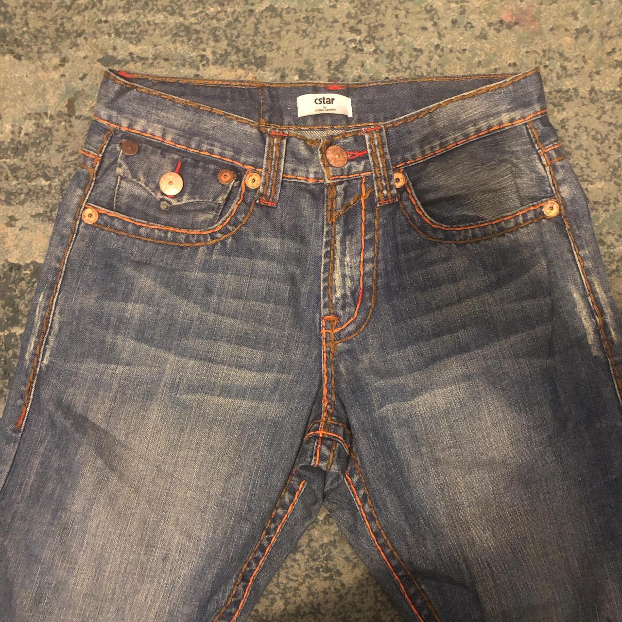 Cstar hard true religon type jeans Size 32W/32L 9 In... - Depop