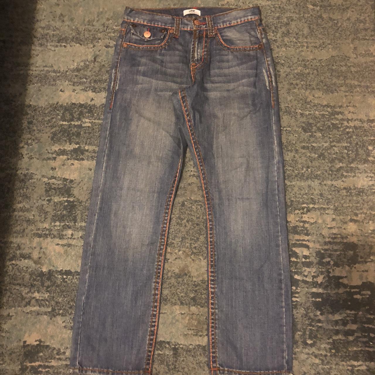 Cstar hard true religon type jeans Size 32W/32L 9 In... - Depop