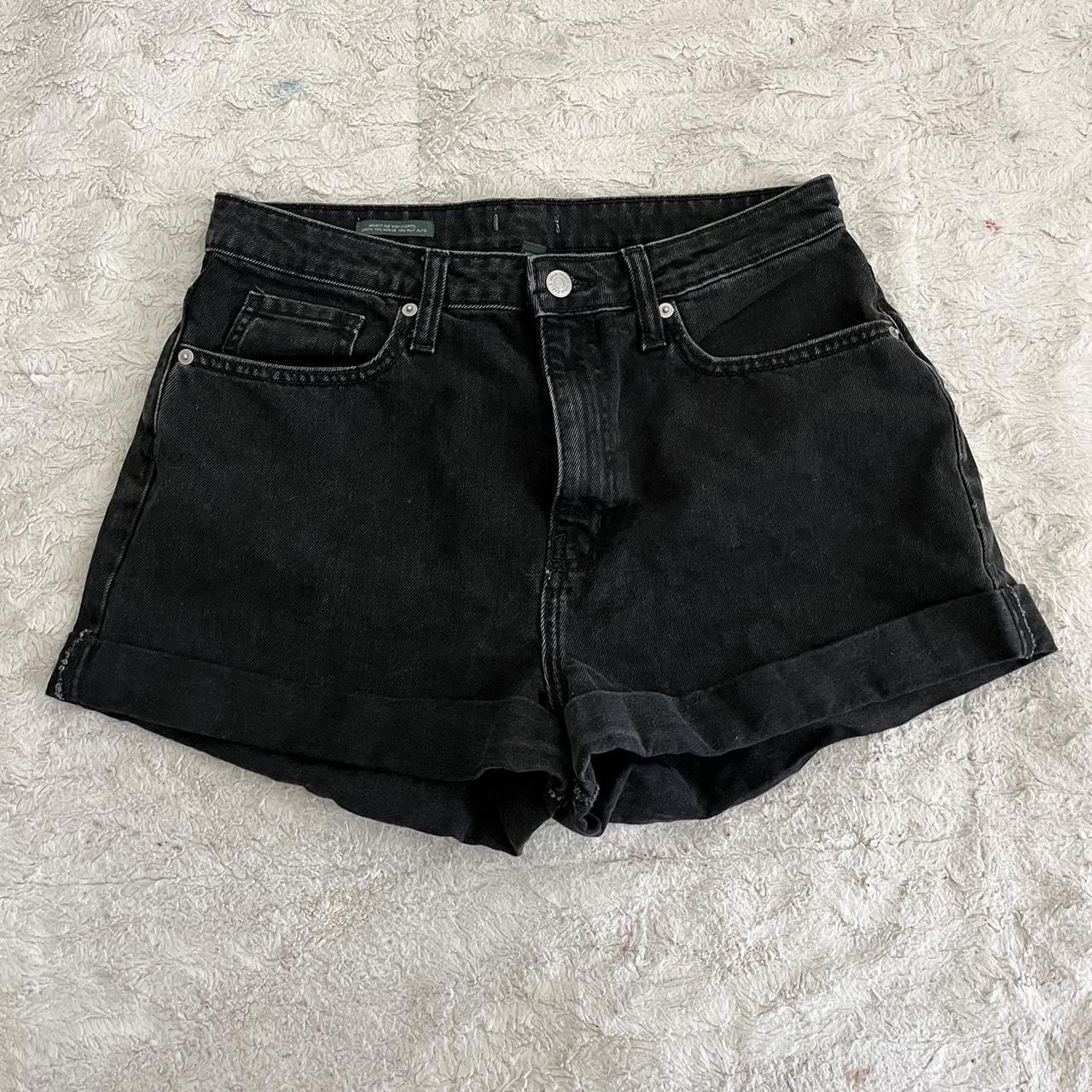 forgot the brand - black shorts size 10 #shorts - Depop