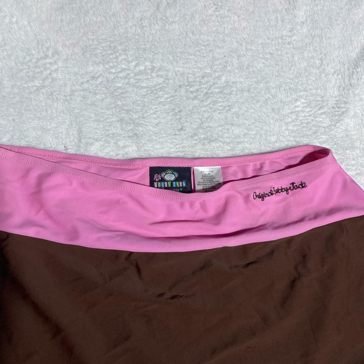 Bobby jack pink & brown swimsuit skirt Good... - Depop