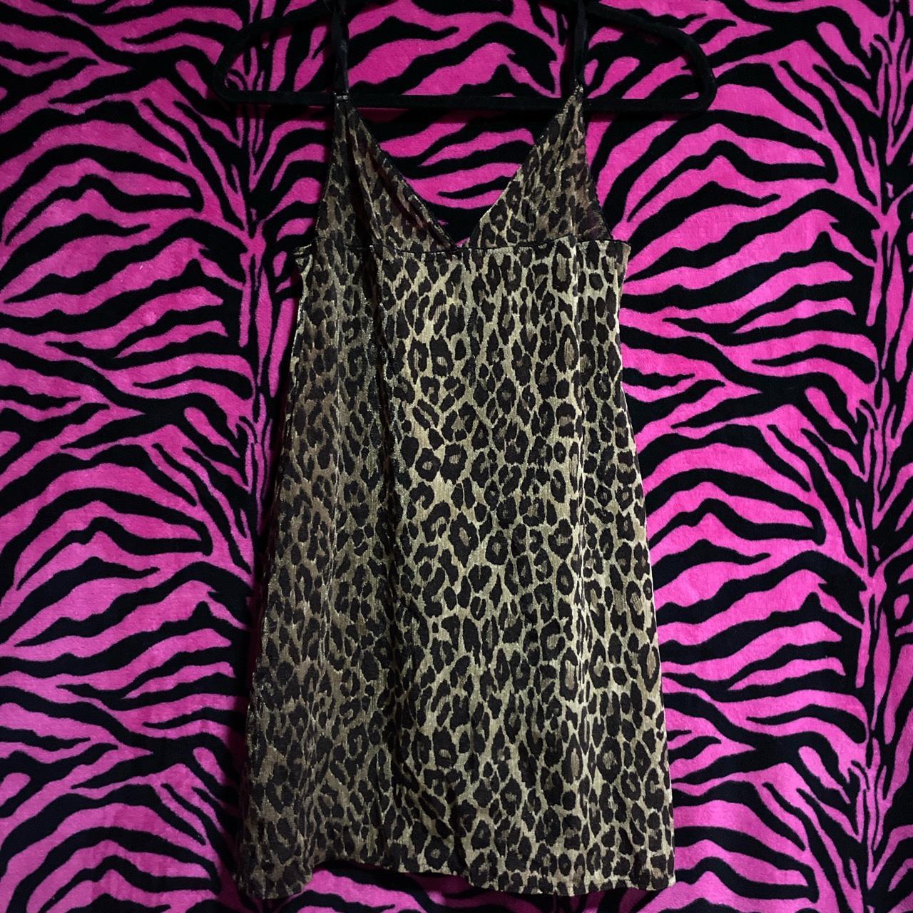 Leopard print mesh lingerie dress Good condition no... - Depop