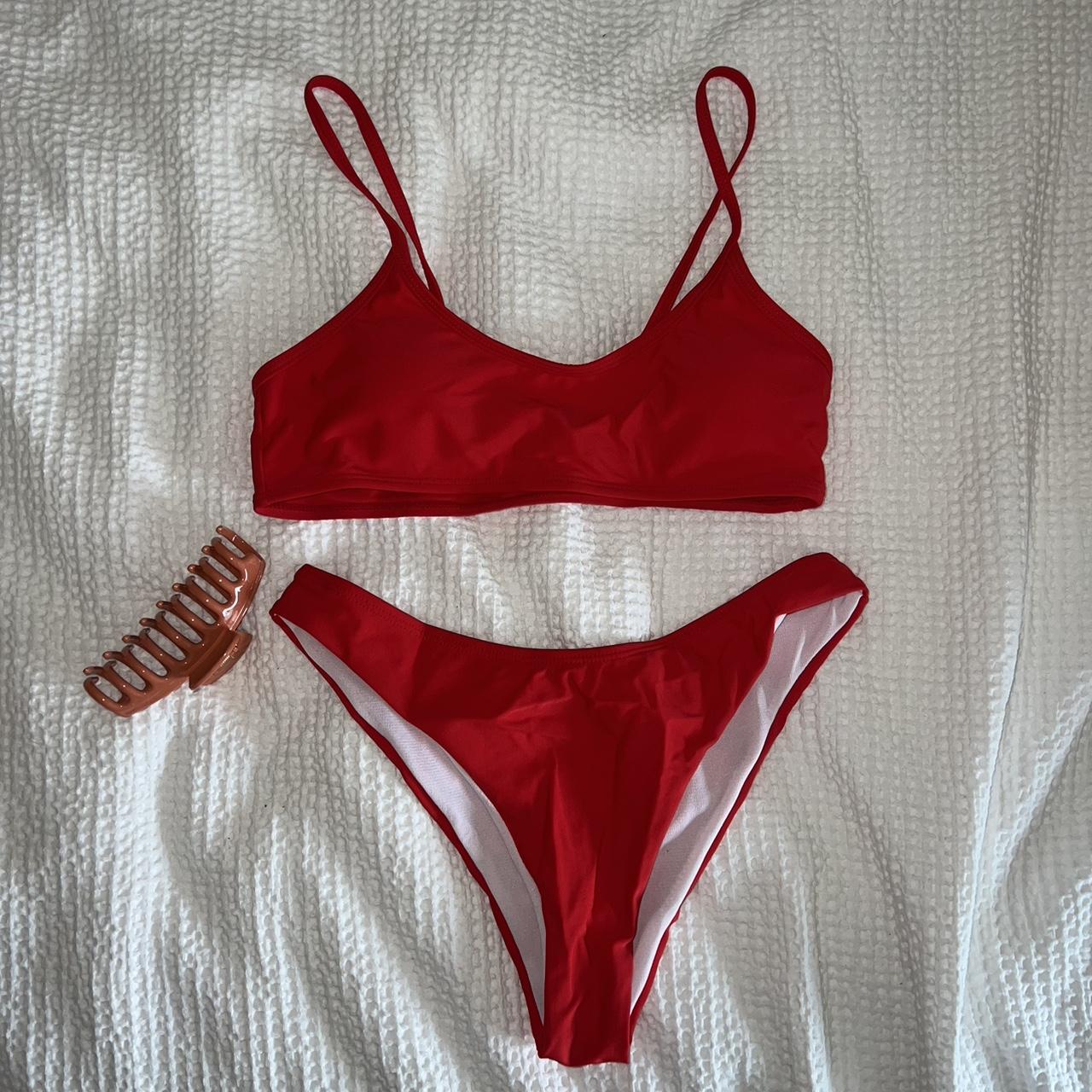 Women's Red Bikinisandtankinisets Depop