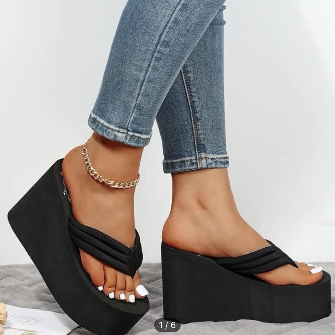 Women's Simple Platform Sandals With Thick Soles For Summer | SHEIN