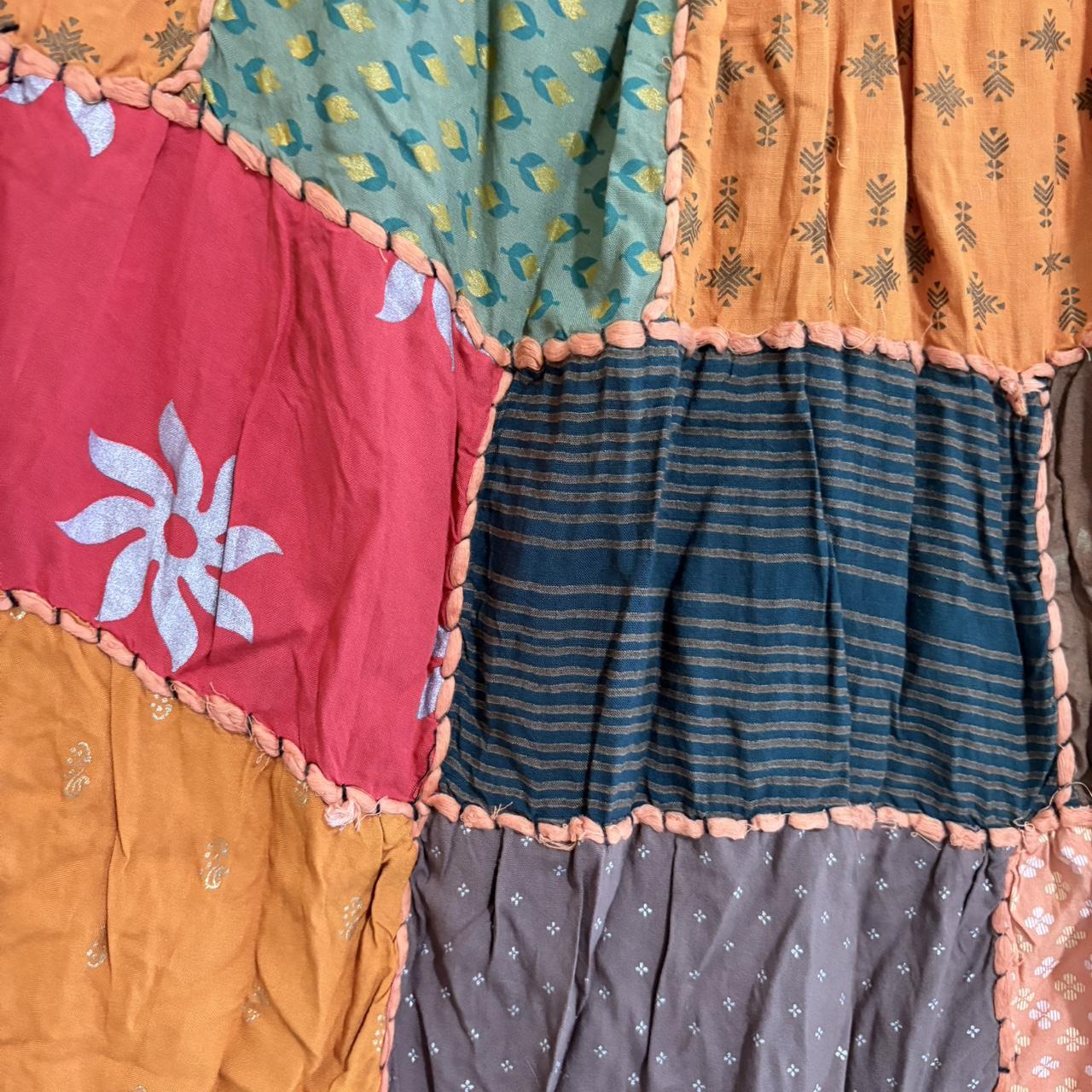 Women's Skirt - Multi - M – homemade patchwork bo… - image 2