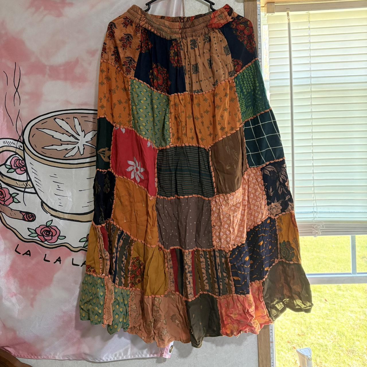 Women's Skirt - Multi - M – homemade patchwork bo… - image 1