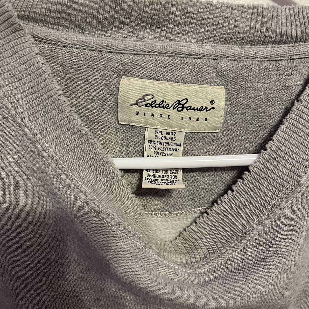 Eddie Bauer Men's Grey Sweatshirt | Depop