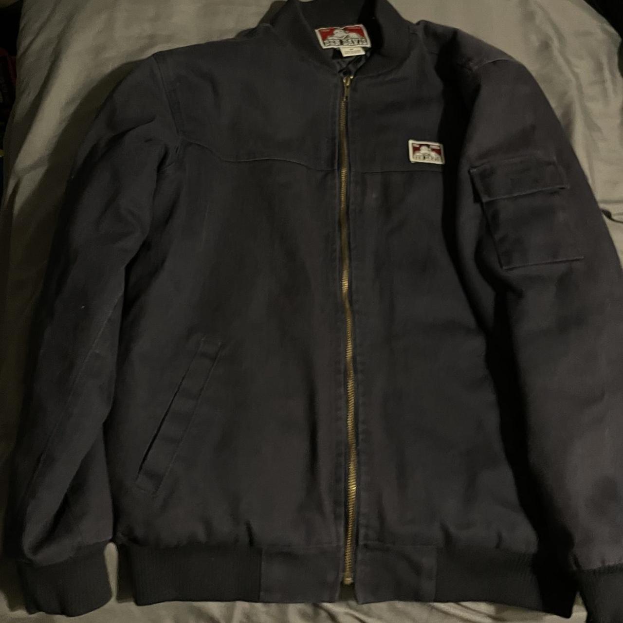 Ben davis bomber jacket Faded vintage look - Depop