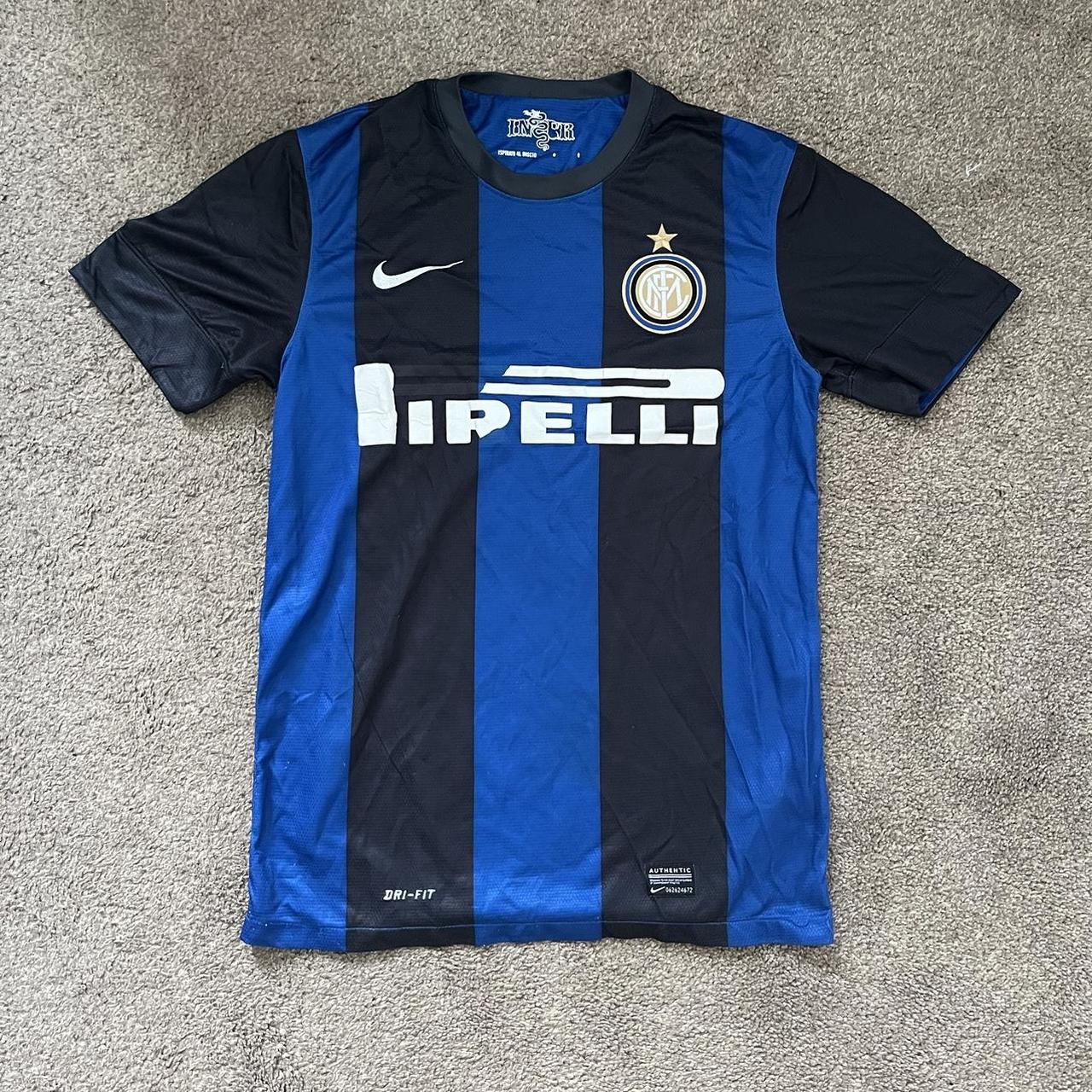 Inter Milan jersey (Peeling on the main sponsor... Depop