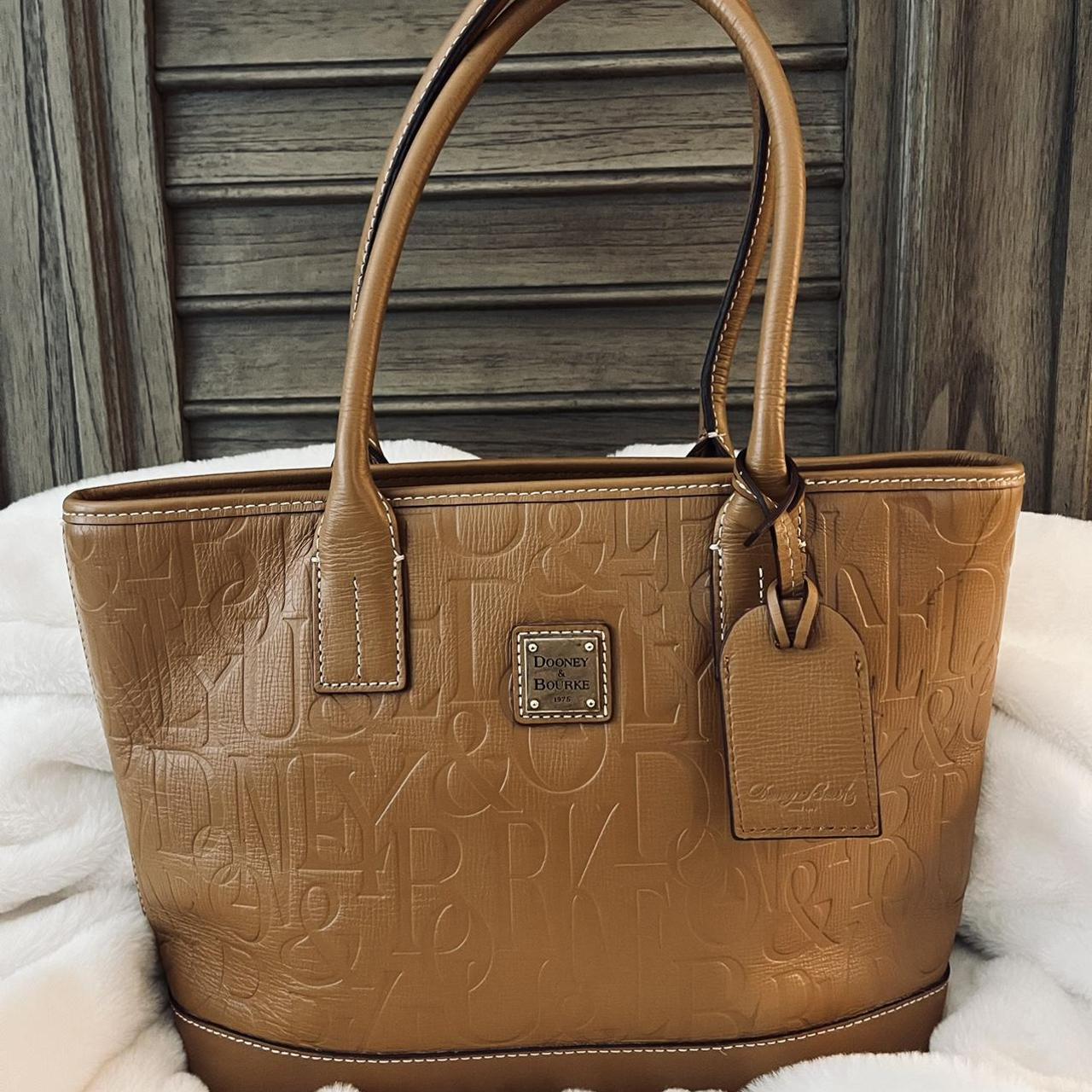 Dooney Bourke Purse Brown Embossed Logo Depop