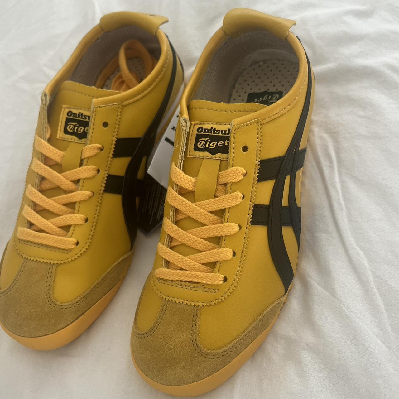 Onitsuka tiger Mexico 66 kill bill yellow trainers... - Depop