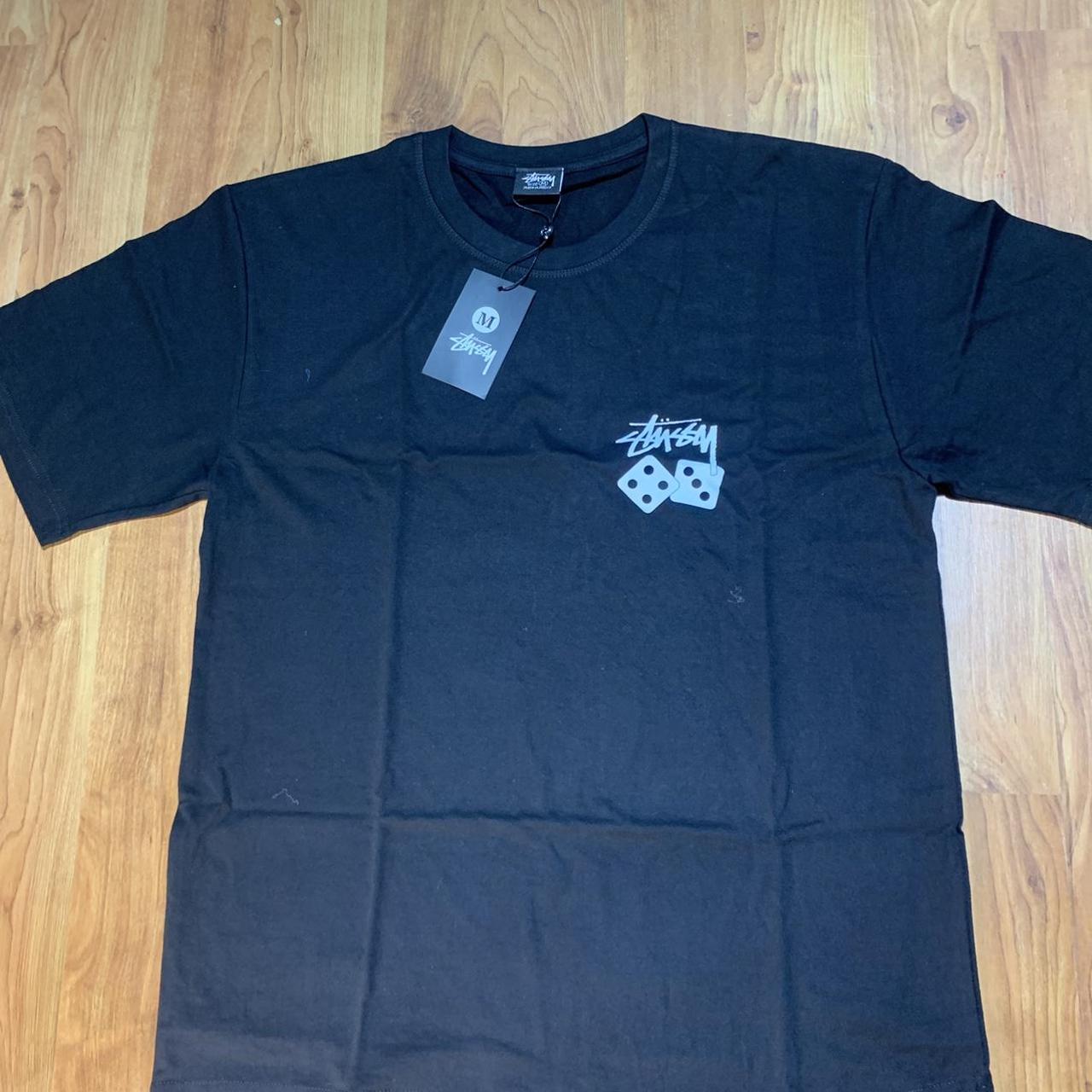 Black stussy tee - medium - new with tags Front... - Depop