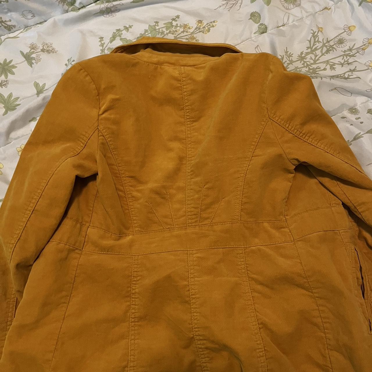 mustard yellow corduroy jacket Depop
