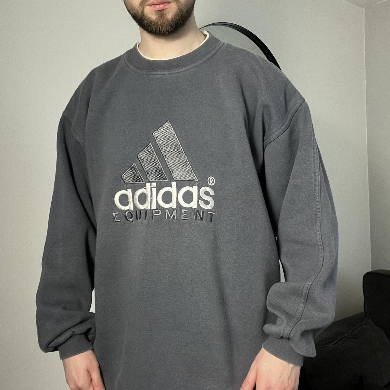 Adidas equipment best sale sweatshirt grey